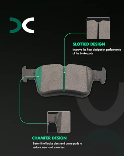 Image of SCITOO D1521 D1878 8PCS Front and Rear Ceramic Brake Pad Sets | Fit 2019-2022 For Acura For For RDX 2.0L