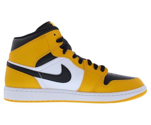 Image of Nike Air Jordan 1 Mid Leather Mens Shoes