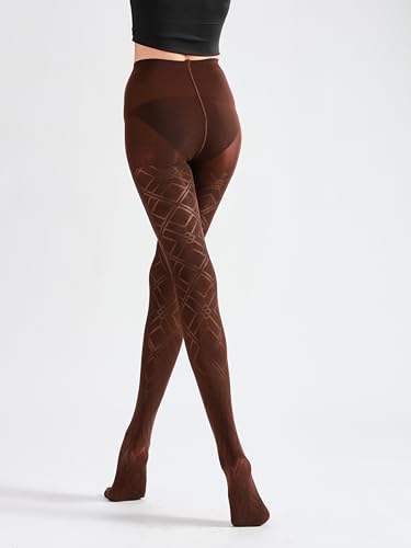 Image of Sahabowi Women Tights, Sheer High Waist Pantyhose, Vintage Control Top Stockings, Siwa9