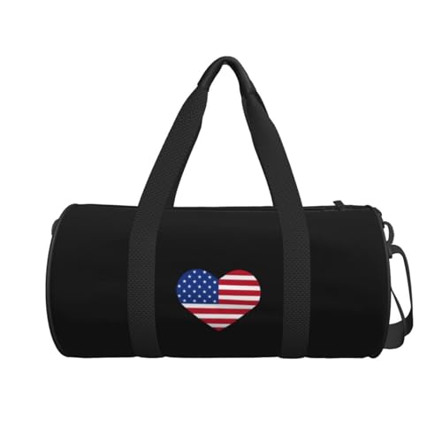 American Flag Convertible Garment Bag with Shoulder Strap, Carry on Garment Duffel Bag for Men Women - Rolling Foldable for Travel Luggage Bags (Black)2