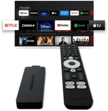 Side view of Thomson Streaming Stick 4K 145G showing HDMI and power ports