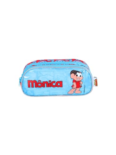 Estojo Duplo Escolar Turma Da Monica 2 Ziper - Luxcel