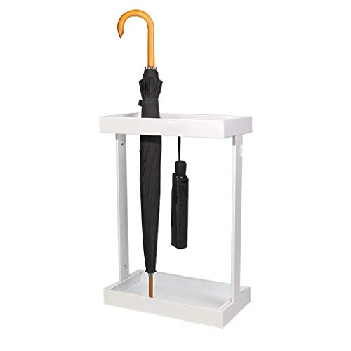 Support de parapluie antirouille en fer avec bac de récupération
