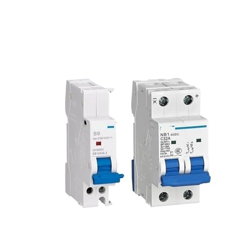 Disyuntor en miniatura de CC 1-63DC solar fotovoltaico 2P 10A S9 AC 230V