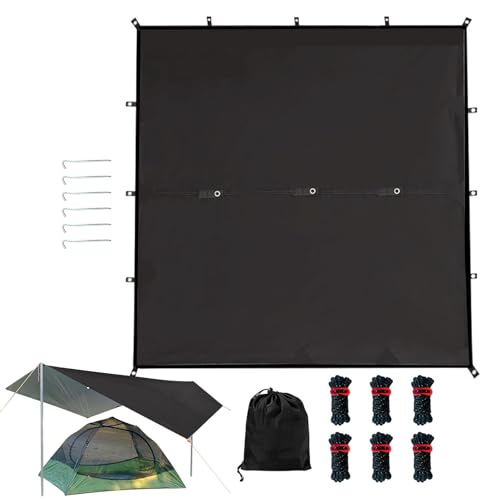 Cortina impermeable para hamaca, para tienda de lluvia para hamaca, tiendas ligeras con impermeable para mochila de hombro y supervivencia para excursiones, hamacas
