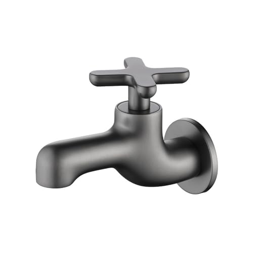 Grifo de agua fría para lavabo negro LWX que soluciona problemas de espacio en cubiertas G1/2