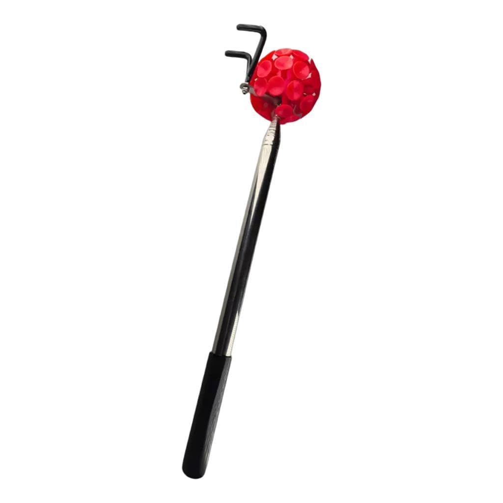 Praktischer Disc Golf Retriever mit Ausziehbarer Stange Saugnapf Und Haken Aus Langlebigem Edelstahl für Müheloses von Discs für Profis Und An