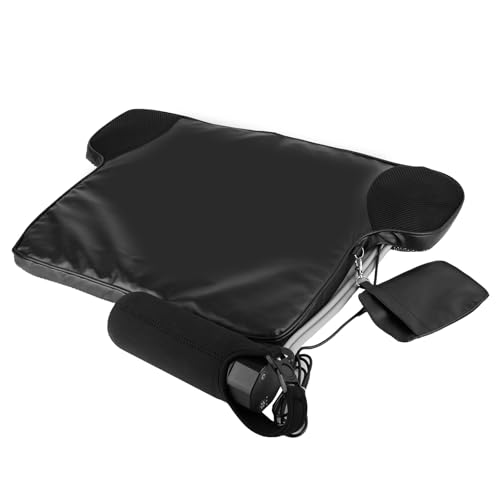 Zorpupoa Water Cooling Seat Cushion, Cooling Mat with Fan, Water Ice Ventilated Car Cushion Seat Pad Car Seat Cover Cooling Seat Cushion for Office Chair Home Cars Wheelchair