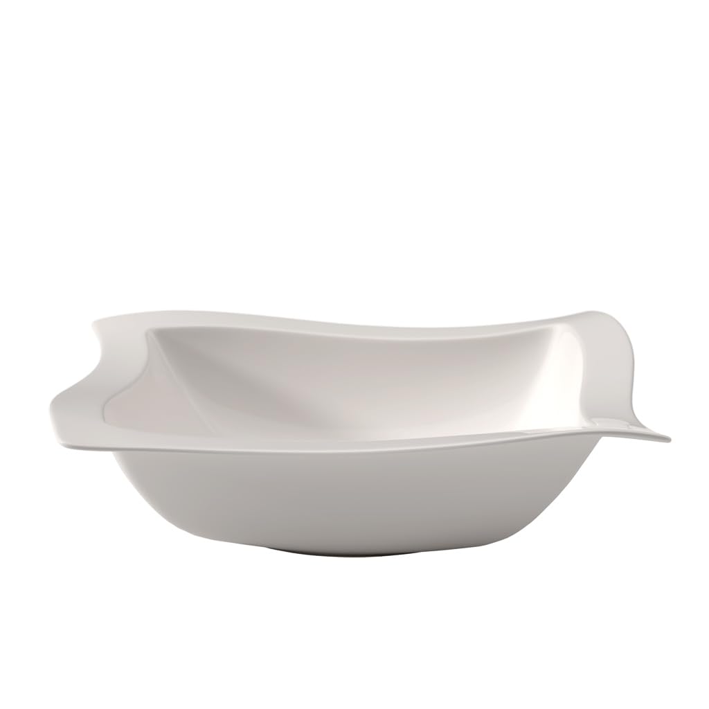 Amazon.co.jp: Villeroy and Boch Newwave Salad bowl 33cm2 - White  