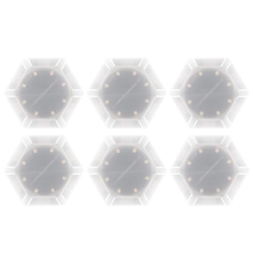 BlissfulAbode Luces LED hexagonales sensibles al tacto, paneles de luz de pared blancos, luz cálida