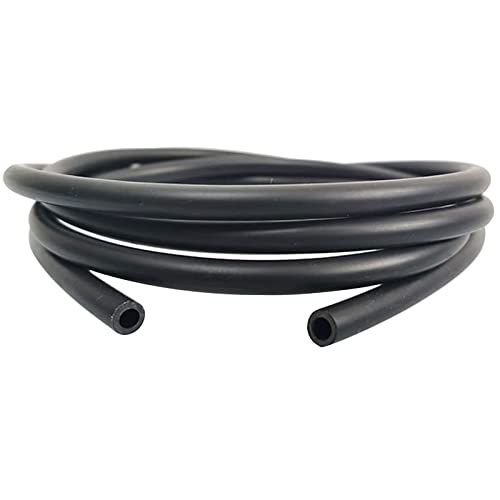 10 Feet NBR Fuel Line Hose Black Rubber Petrol Line Gas Oil Tube Pipe 5mm ID x 8mm OD Suitable for Fuel Systems Engines Tube Hose (5x8mm)