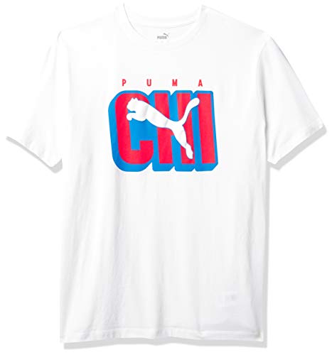 PUMA Men's City Attack Chicago Logo Tee, White, XXL