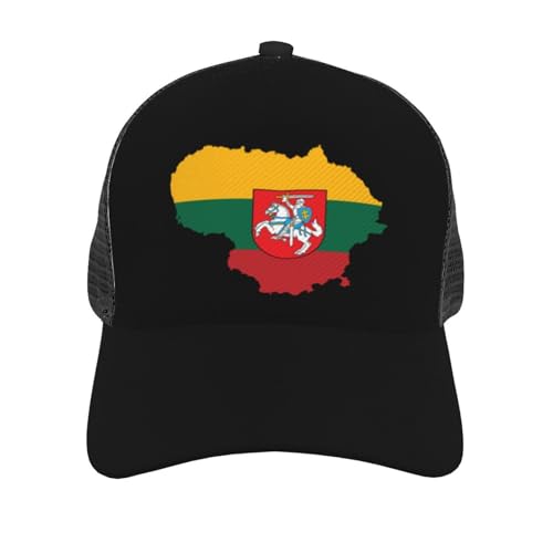 Lithuanian Flag Unisex Mesh Baseball Caps - Classic Adjustable Hat3