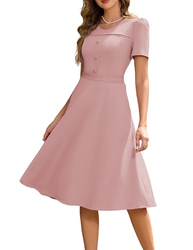 Wedtrend Vintage Cocktailkleid Damen 50er Jahre Mode Damen Petticoat Kleider Swing Freizeitkleid Rockabilly Kleid Damen Retro Rockabilly Abendkleid...