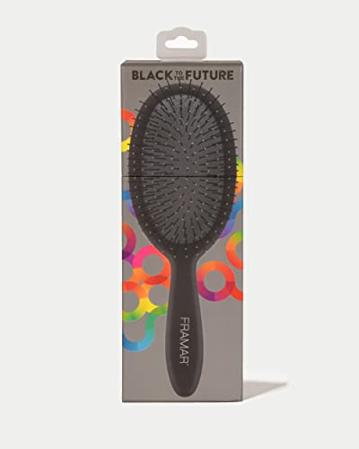 Framar-Wet-Hair-Brush-Detangler--Curly-Hair-Brush-Women-Detangle-Hair-Brush-Girls-Hair-Brush-For-Curly-Hair-Kids-Hair-brush-Tangle-Brush-Hair-Girls-Hairbrush-Womens-Hair-Brush-Black