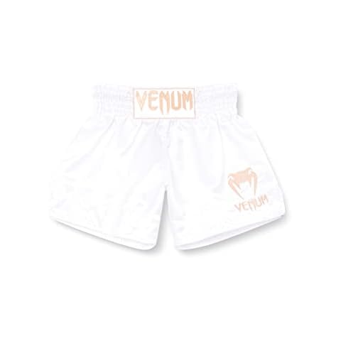 Venum Classic Muay Thai Shorts - White/Gold, M Cover