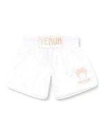 Venum, Classic Muay Thai Shorts, Herren, L, Weiß/Gold