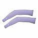 Compression Arm Sleeve For Men Women UV Sun Protection Aqua-X Fabric 1 Pair (Large, Purple)