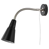 Ikea KVART Wall/clamp spotlight, black color