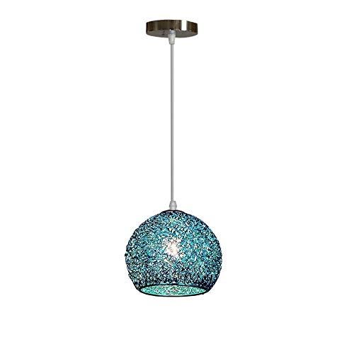 Chandelier cage en fil d'aluminium luminaire de plafond industriel