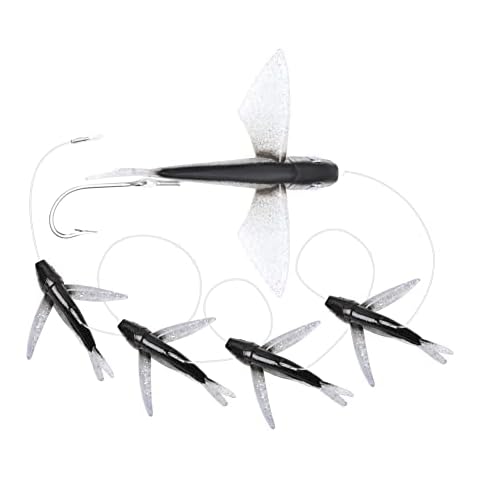 5 Pcs/Bag Blue Fly Fish Trolling Fishing Lures Cover