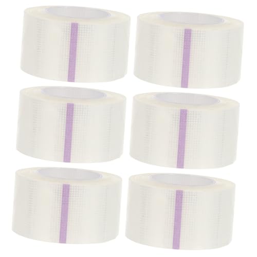 Holibanna 6 Rolls Medical Tape Clear Breathable Pressure Sensitive First Aid Skin Tape for Comfortable Use Dry Skin