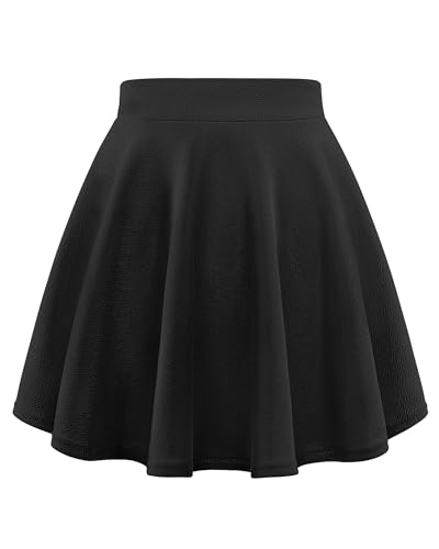 Auranso Girls Mini Flared Pleated Skater Skirt