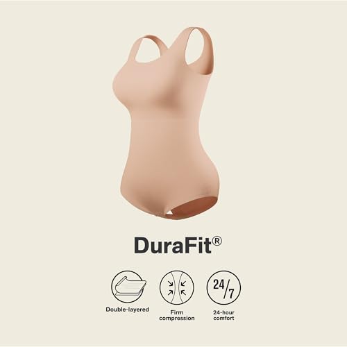 Leonisa Shapewear for Women Bare Boldly Plunge Classic Sleeveless Shaper Bodysuit4