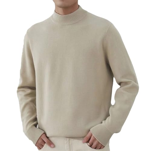 Men's Sweater Pullover Crew Neck Slim Fitted Long Sleeve Knitted Casual Solid Tops S~4XL