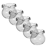 OSOLADY 5stücke Miniatur-Aquarium Teilig Glas Fischschüssel Für Puppenhaus Und Mikro-landschaften Für Kreative -projekte Dekoratives Zubehör Für Kleine Räume