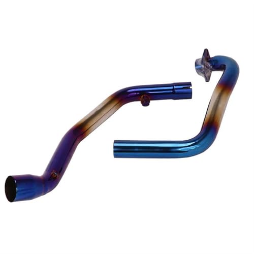 Tuyau échappement Suzuki Gixxer 250 SF250 modifié collecteur avant intermédiaire moto 51mm bleu