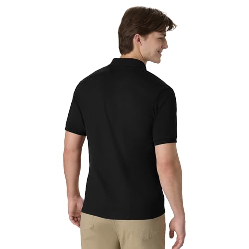 Hanes Men's Short-Sleeve Jersey Pocket Polo (Pack of 2), Black, Small - image 3