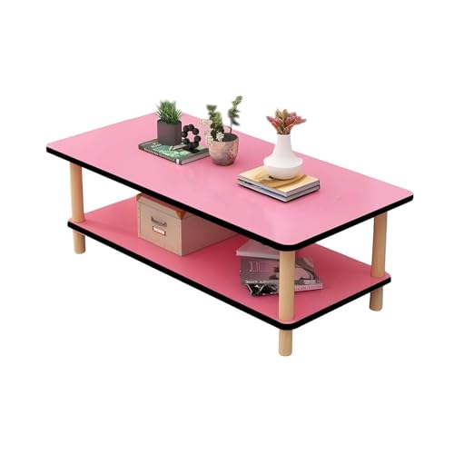 Image of Coffee Table - Rectangle Center Table for Living Room Engineered Wood Tea Table with Storage Stylish Teapoy Table for Hall, Lounge, and Office Spaces Durable (ENW-White)