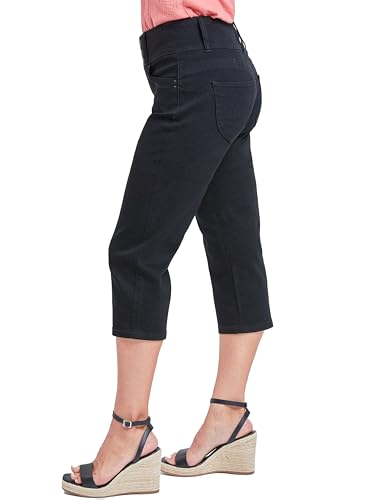 Royalty For Me Womens YMI Jeans Women's Wannabettabutt 3-Button Capri Sustainable2