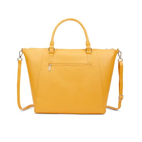Image of Caprese Foxtail Large Satchel Bag for Women with Adjustable & Detachable Strap | Multiple Compartments | Versatile Shoulder, Crossbody & Handheld Bag for Work, Travel, and Everyday Use