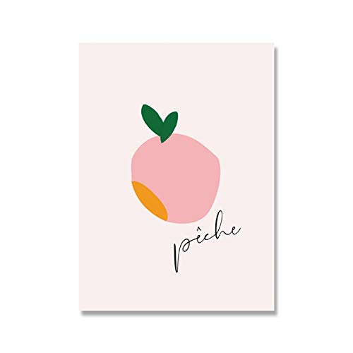 Toile Art Moderne Fruit Orange Pêche Impression Premium 50x70cm - 4