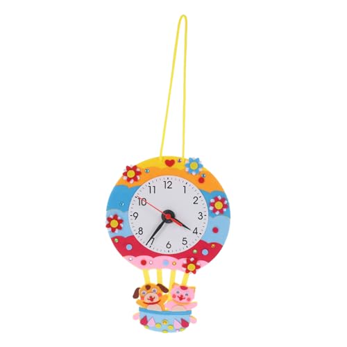 NAMOARLY Handmade Clock Toy 1 Set Non-Woven Fabric DIY Kit Boys and Awareness No Battery Fun for Christmas