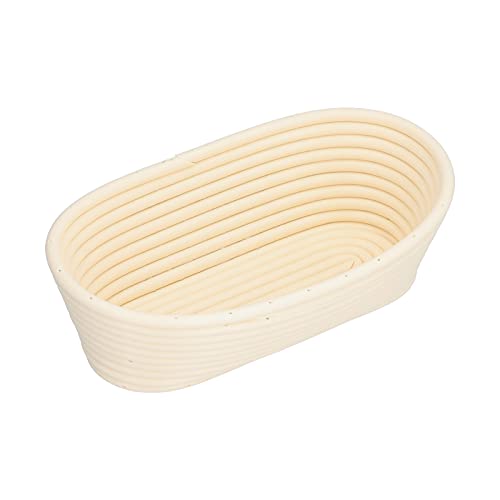 Corbeille à pain lavable corbeille à fruits forme innovante moule de cuisson pour cuisine maison boulangerie bols décoratifs pour la décoration intérieure porte-fruits pour (Off-white oval 25x15x8cm)