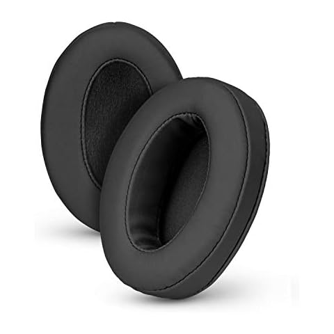 Brainwavz Angled Ear Pads for ATH M50X, M50XBT, M40X, M30X, HyperX, SHURE, Turtle Beach, AKG, ATH, Philips, JBL, Fostex Replacement Memory Foam Earpads & Fits Many Headphones (See List), Pro Black Cover