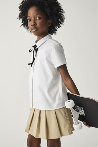 The Children'S Place Girls Short Sleeve Poplin Button Down Shirt2