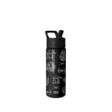 Simple Modern Star Wars Kids Water Bottle with Straw Lid | 18oz Insulated Stainless Steel Kids Tumbler & Spill Proof Toddler Cup for School, Girls, Boys | Summit | Vehicle Schematics