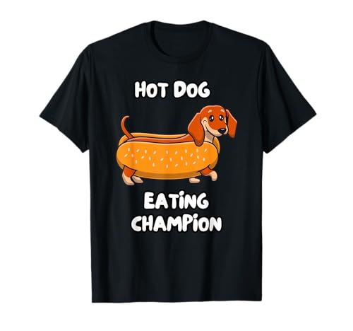 Campeón De Comer Perritos Calientes Camiseta