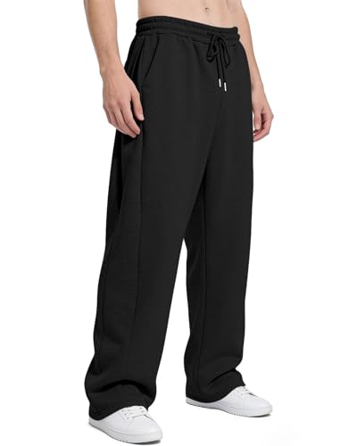 ANNERUN Men's Sweatpants Loose Fit Joggers Pockets Drawstring Heavyweight Fleece Athletic Pants for...
