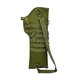 Alephnull Tactical Hunting Shotgun Sheath Holster Expandable Soft Rifle Scabbard with Adjustable Shoulder Strap MOLLE Pistol Shoulder Bag for Shooting (Army Green)