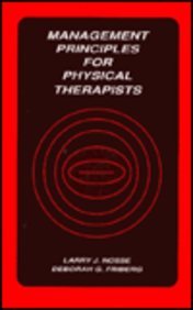 Management Principles for Physical Therapists 0683065769 Book Cover