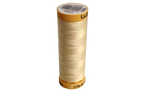 Gutermann hilo de algodón natural 100% beige miniatura 1