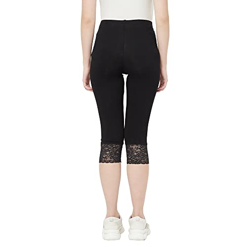 Image of ESPRESSO Women's Casual Relaxed Fit Cotton 3 /4th Capri Pants - Pack of 2