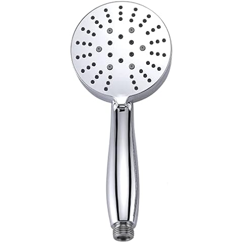 All Metal 3-Spray Hand Held Shower Head | Select from Wide, Massage, and Mist Sprays | 2.5 GPM High Flow Handheld Showerhead (Chrome) Cover