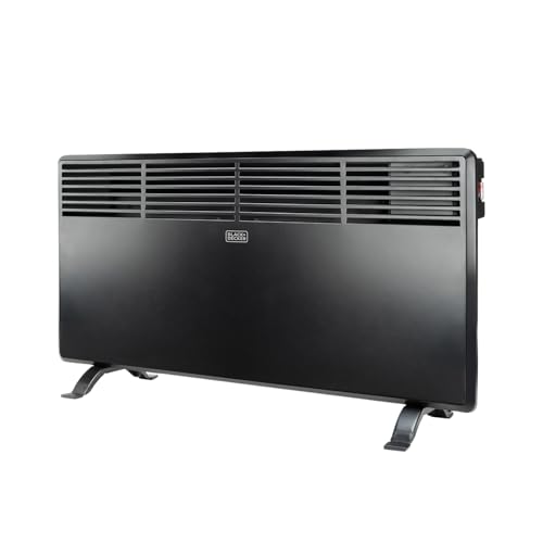 BLACK+DECKER BXCSH1800E Konvektor, 1800 W, 240 V, Stand-Konvektor, Wahlweise auch Wandmontage, Ein-und auschalt-Schalter, elegantes Design, Schwarz