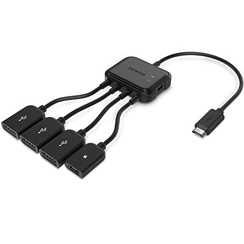 【Achieve Your Work efficiently】OTG port provides a simple way to connect phone to a USB capable computer for data synchronization and file transfers, Transfer Rate: USB2.0, 480/12Mbps, 1.5Mbps. Please NOTE only for Micron USB connector smart phone or tablet